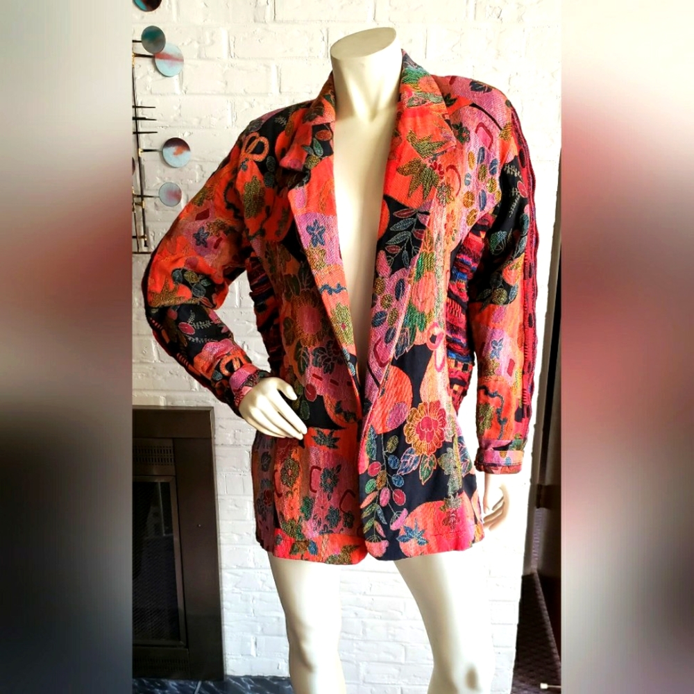 Cache | Tapestry Jacket/Sweater Combo - image 1